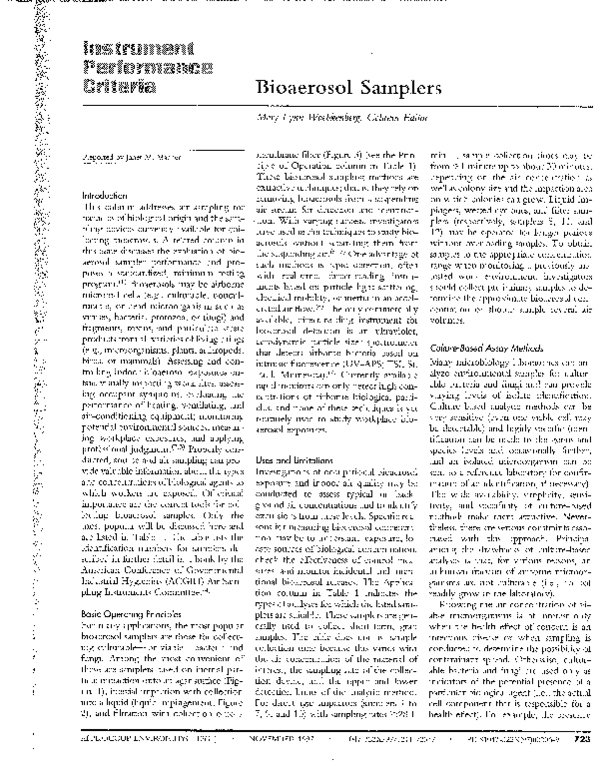 (PDF) Instrument Performance Criteria