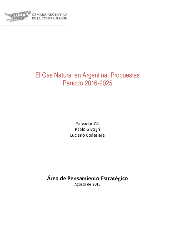 (PDF) El Gas Natural en Argentina 2015-2015