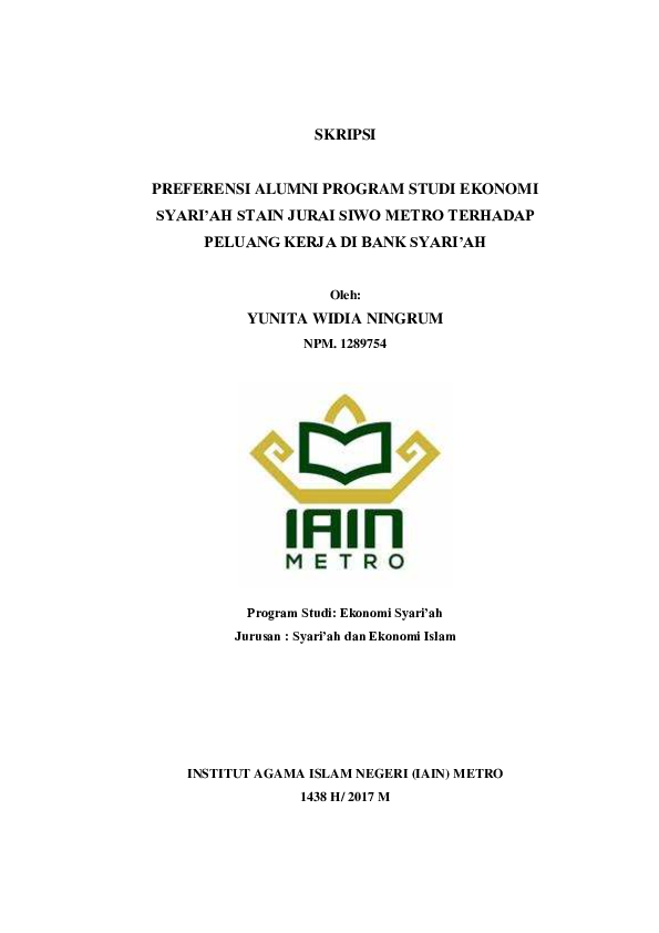 Cover Proposal Skripsi Unila Ide Judul Skripsi Universitas