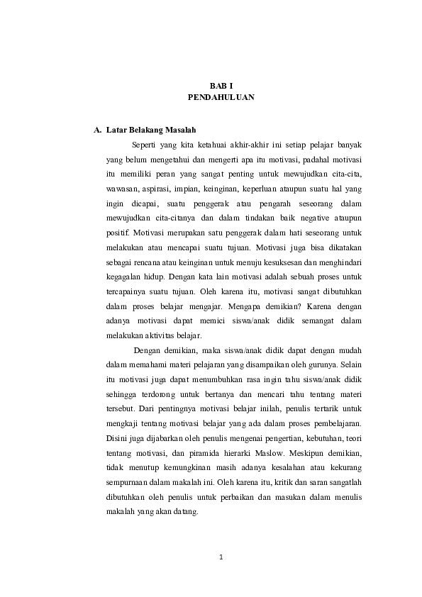 Pdf Psikologi Belajar Motivasi Dan Aktivitas Dalam Belajar Supriati Kusuma Academia Edu