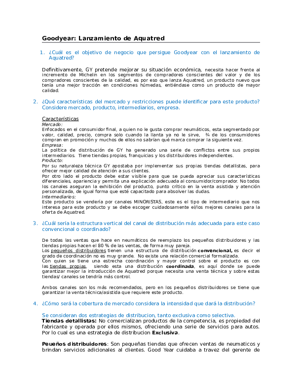 Goodyear aquatred essay picture