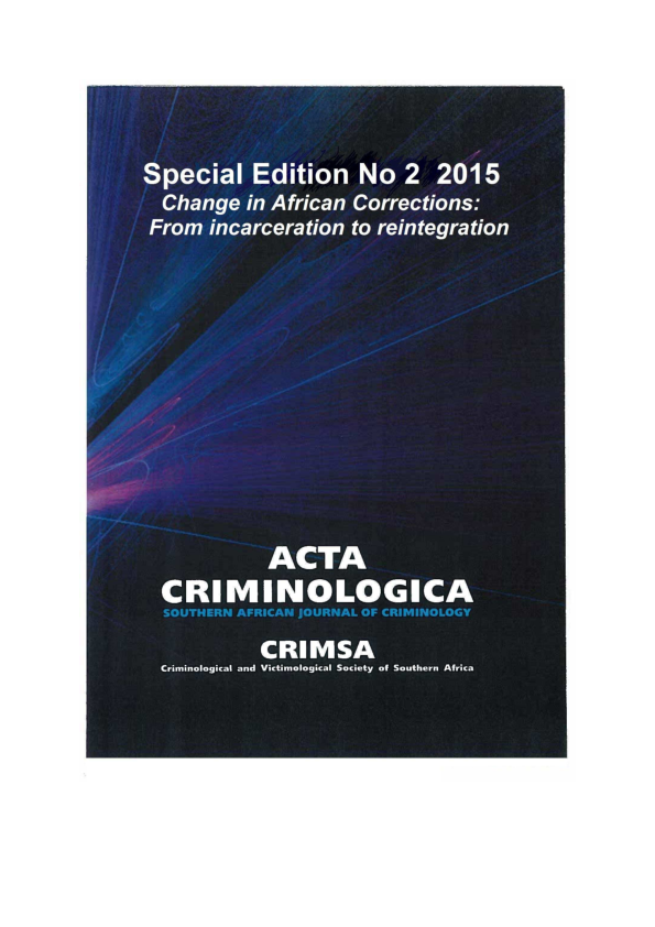 (PDF) IMPLEMENTING INFORMATION TECHNOLOGY FOR CORRECTIONS IN AFRICA A CASE EXAMPLE OF THE