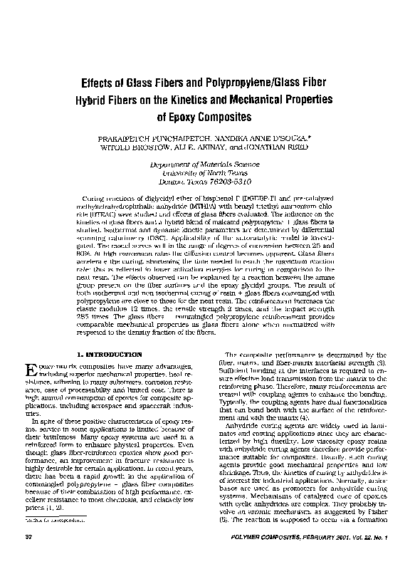 (PDF) Effects of glass fibers and polypropylene/glass fiber hybrid ...