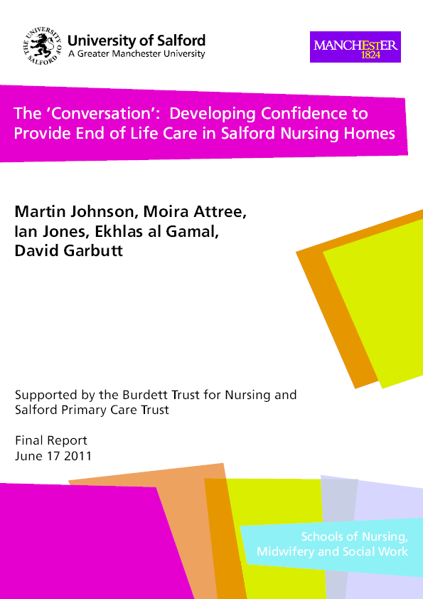 (PDF) The 'Conversation' Developing Confidence to Provide End of Life
