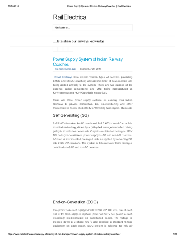 (PDF) energyefficiencyofrailtransport/powersupplysystemofindian
