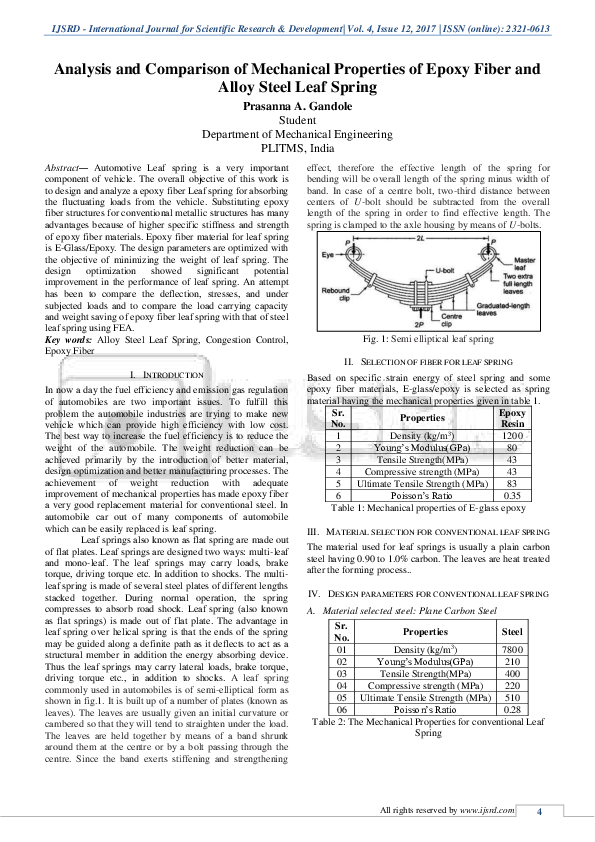 (PDF) Analysis and Comparison of Mechanical Properties of Epoxy Fiber ...