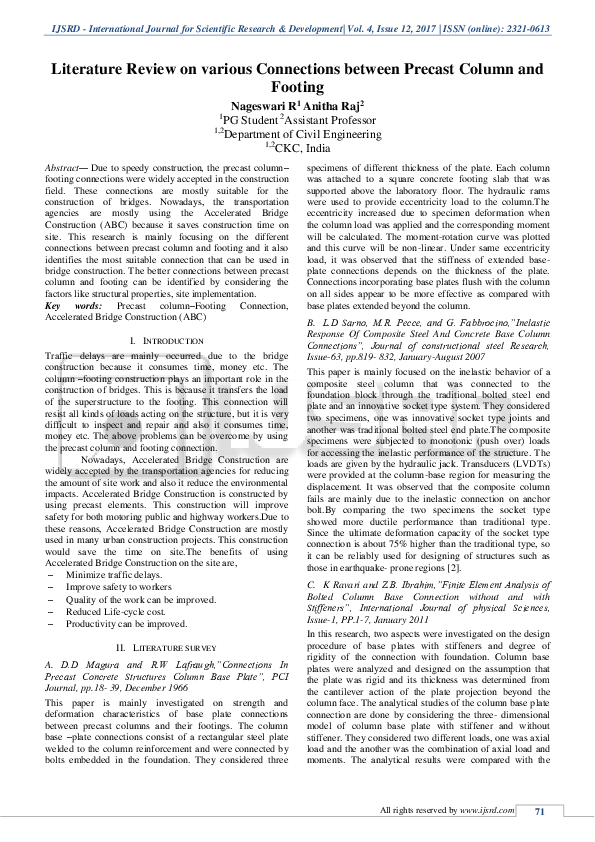 Footing literature review image