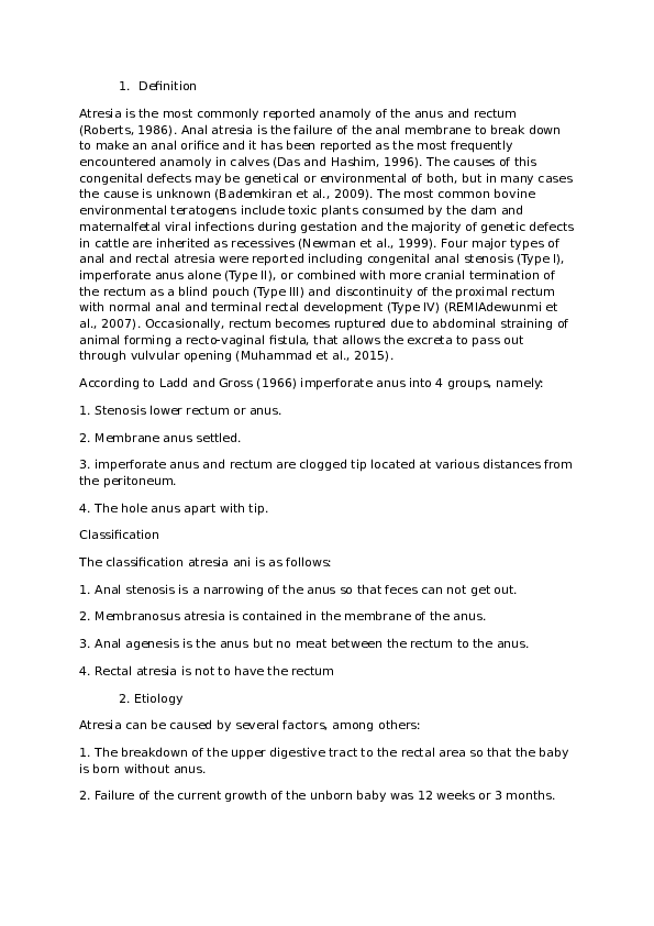 (DOC) Anal atresia