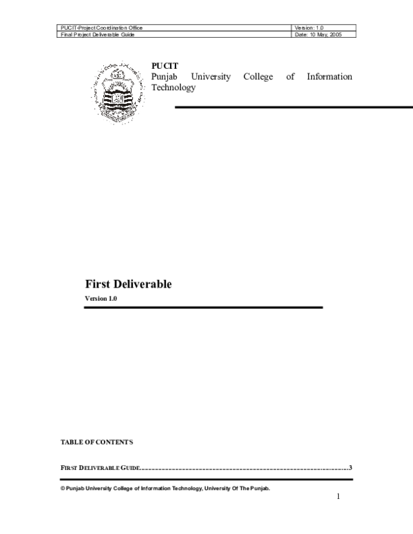 (DOC) Deliverable 1 planning requirements
