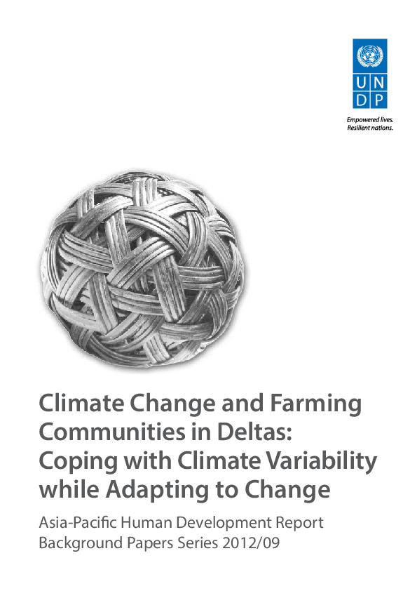 (PDF) Climate Change and Farming Communities in Deltas: Coping with ...