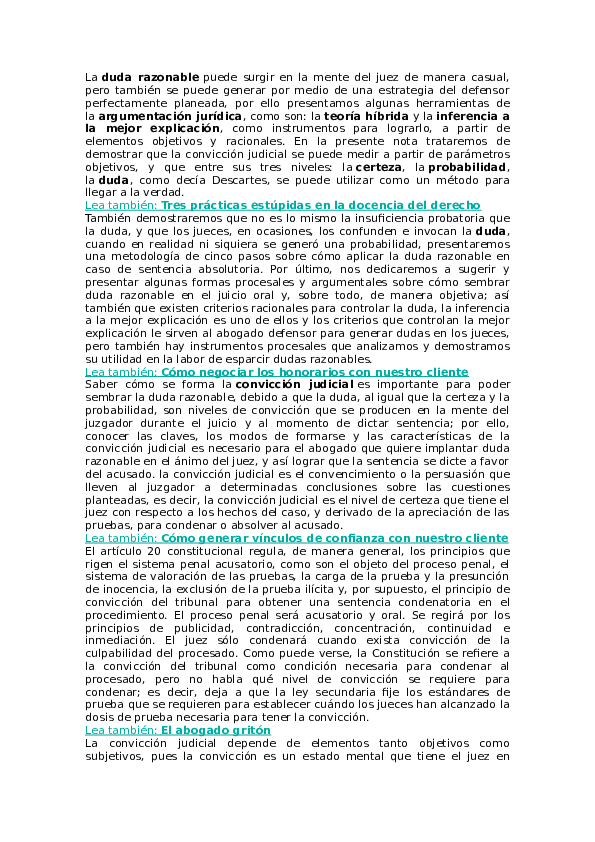 (DOC) LA DUDA RAZONABLE INV POL