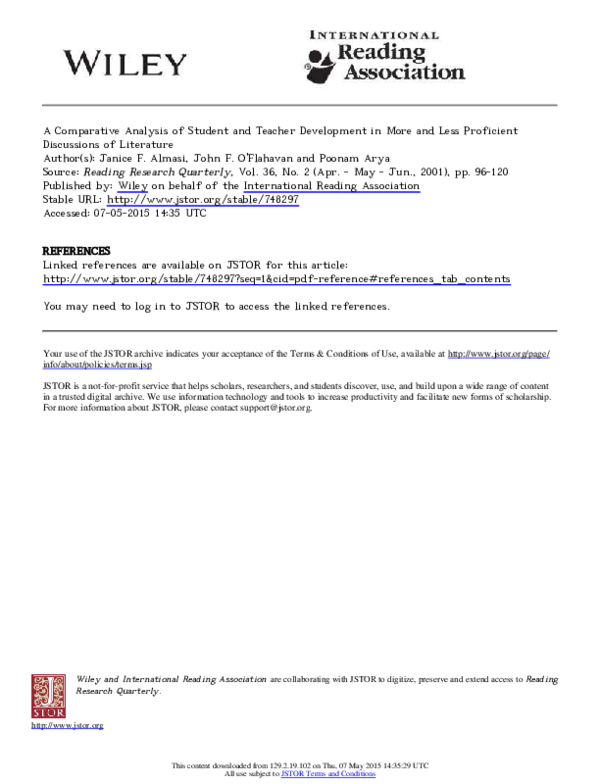 (PDF) A Comparative Analysis of Student and Teacher Development in More ...