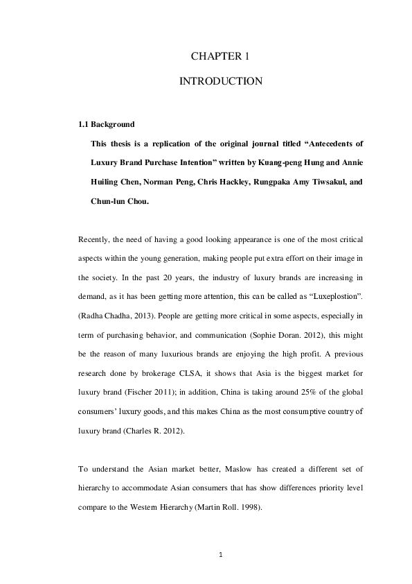 Pdf Chap 1 Luxury Brand