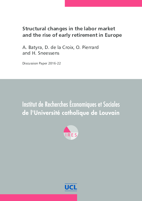 (PDF) Structural changes in the labor market and the rise of early ...