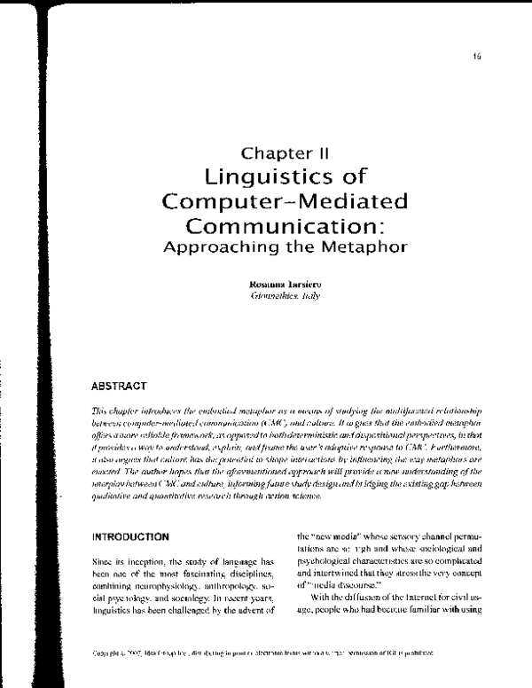 PDF Linguistics of puter Mediated munication PDF Linguistics of puter Mediated munication