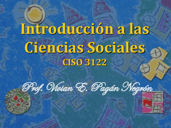 (PDF) Introducción a las Ciencias Sociales CISO 3122
