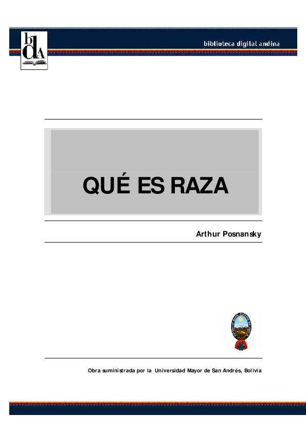 (PDF) QUÉ ES RAZA