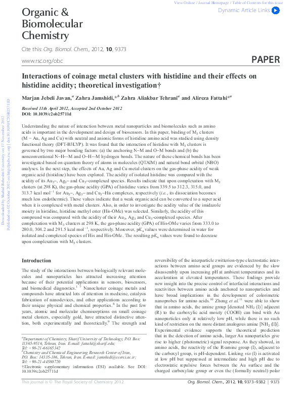 (PDF) Theoretical investigation of Au, Cu and Ag nano clusters ...
