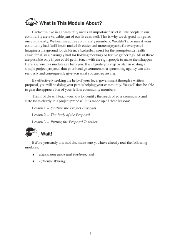 (PDF) What Is This Module About