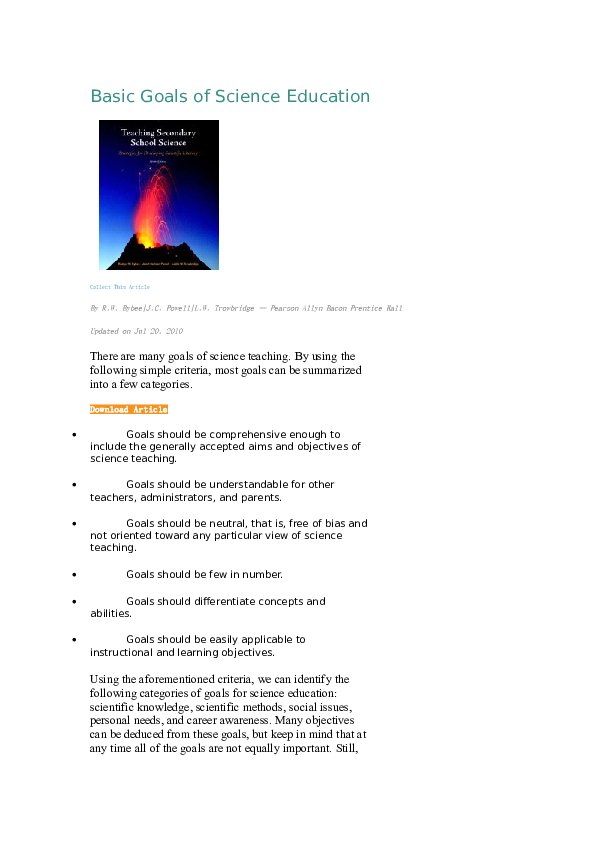 (DOC) Basic Goals of Science Education regina mendoza Academia.edu