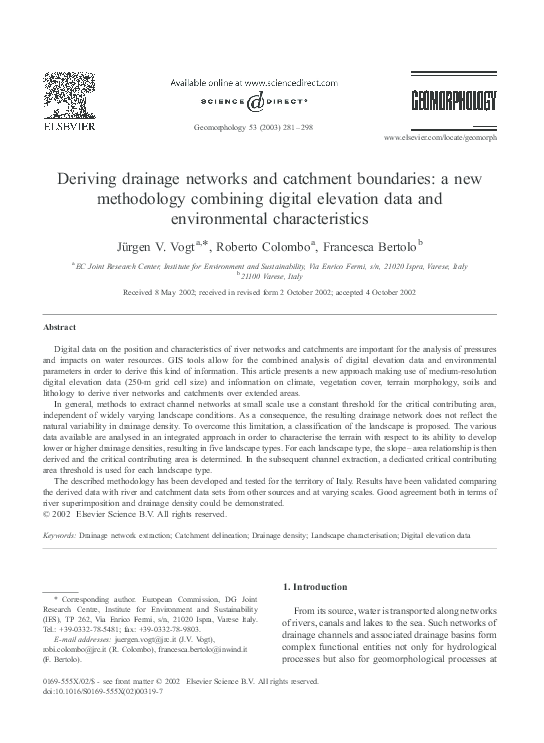 (PDF) Computerized delineation of watersheds using digital elevation ...