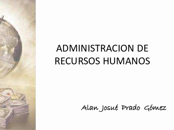 (PDF) ADMINISTRACION DE RECURSOS HUMANOS