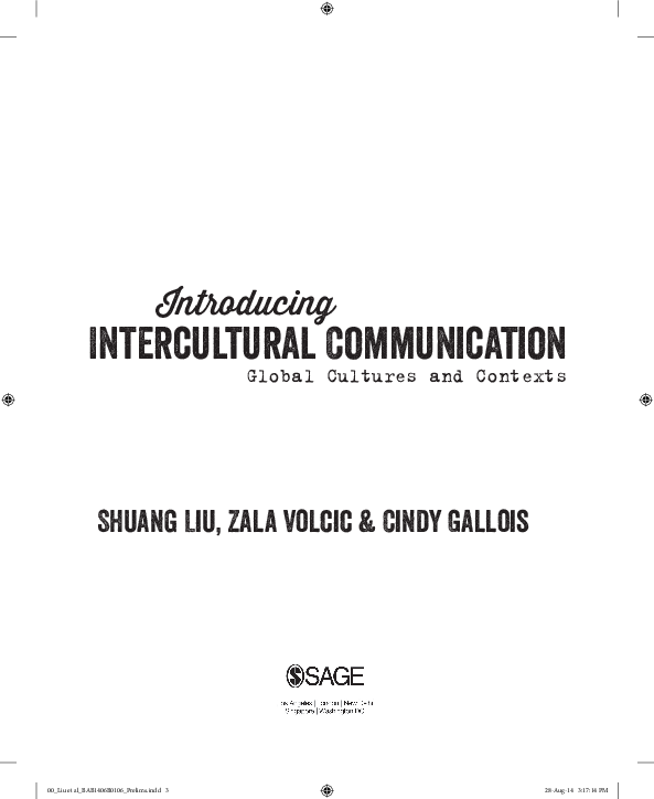 Pdf Introducing Intercultural Communication Global Cultures And Contexts Pdf Introducing Intercultural Communication Global Cultures And Contexts