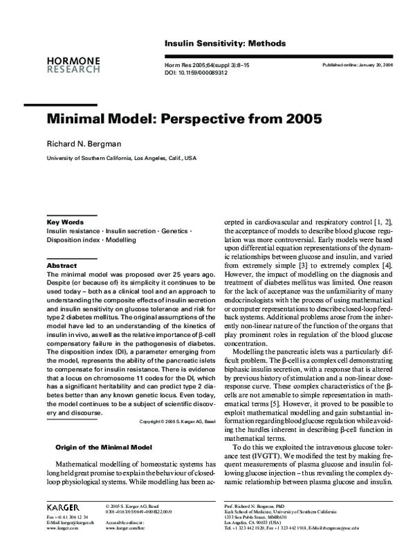 (PDF) Minimal Model: Perspective from 2005
