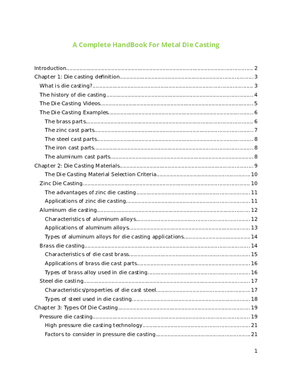 (DOC) A Complete HandBook For Metal Die Casting barsom rizk