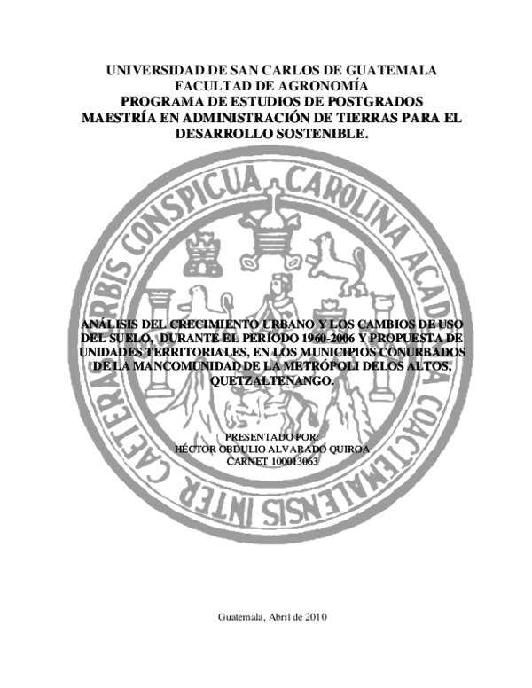 (PDF) UNIVERSIDAD DE SAN CARLOS DE GUATEMALA FACULTAD DE AGRONOMÍA