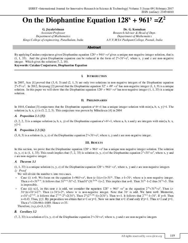 Diophantine equations essay image