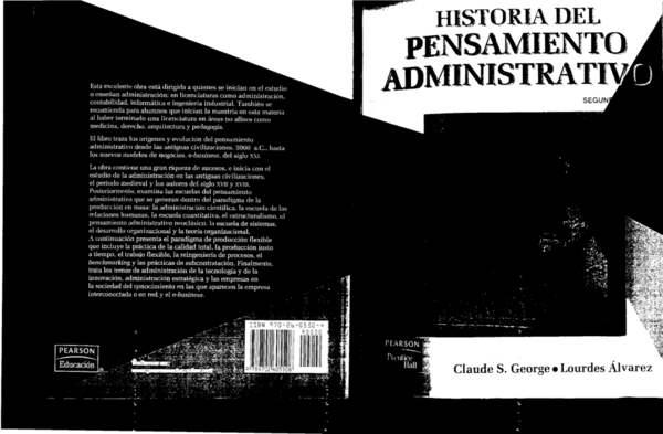 (PDF) Historia pensamiento administrativo