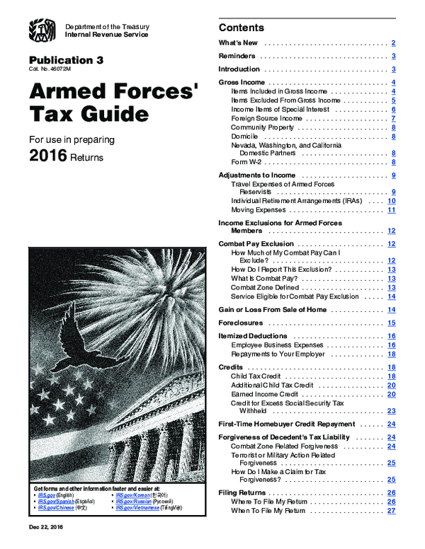 (PDF) Armed Forces' Tax Guide Chan BB Academia.edu