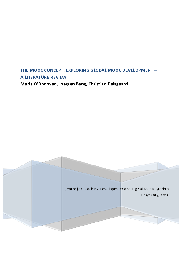 (PDF) THE MOOC CONCEPT: EXPLORING GLOBAL MOOC DEVELOPMENT – A ...