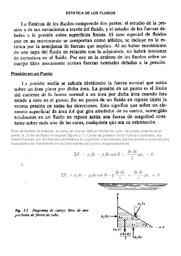 (DOC) ESTÁTICA DE LOS FLUIDOS
