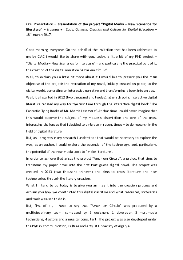 Pdf Presentation Erasmus Pdf