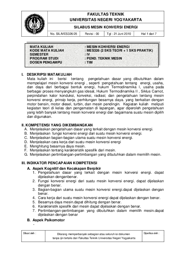 Fungsi Mesin Konversi Energi – Mutakhir