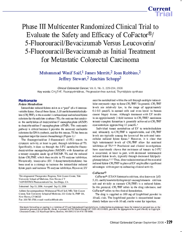 (PDF) Phase III multicenter randomized clinical trial to evaluate the ...