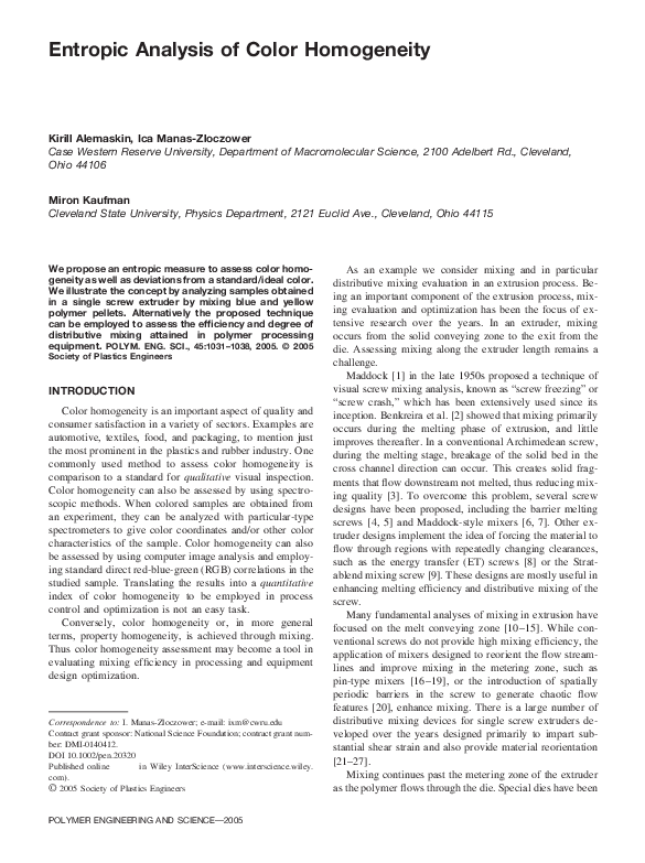 Entropic analysis of color homogeneity