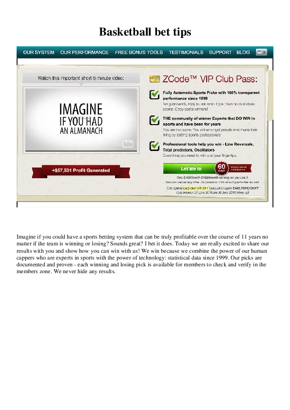 (PDF) Basketball bet tips Prince Palmer Academia.edu