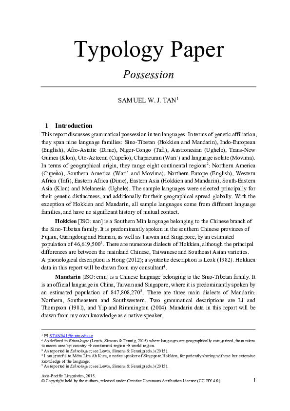 Syntactic typology image