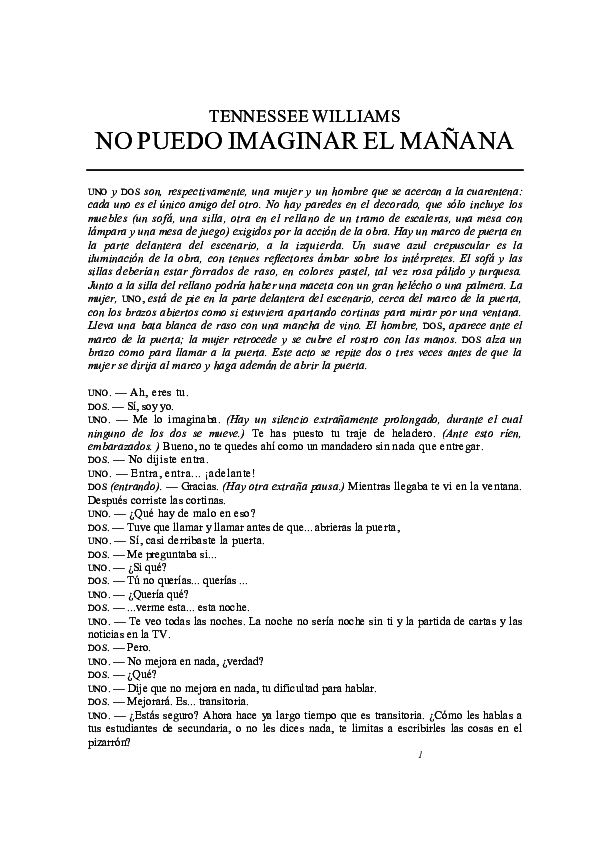Pdf No Puedo Imaginar El Mañana