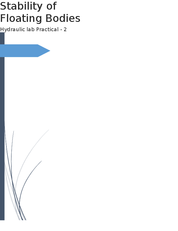 The conditions for the stable equilibrium of a floating body are image
