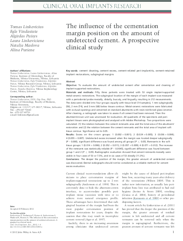 (PDF) Influence of the temperature on the cement disintegration in ...