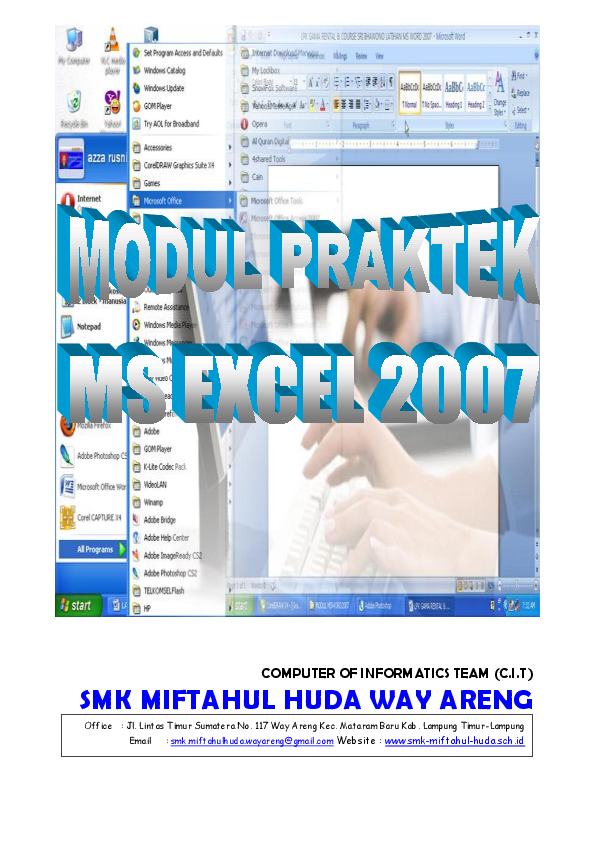  PDF MODUL MS EXCEL 2007 A4 Azza Rusnijamil Academia edu