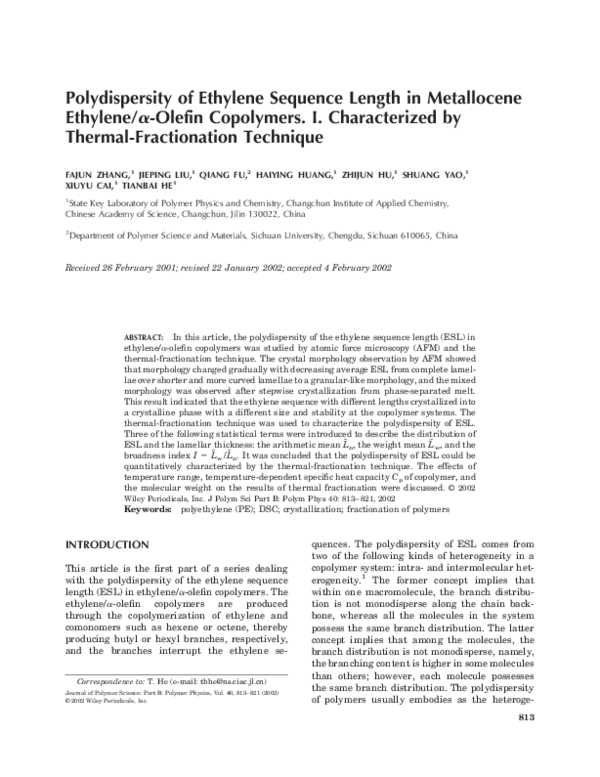 Polydispersity essay image