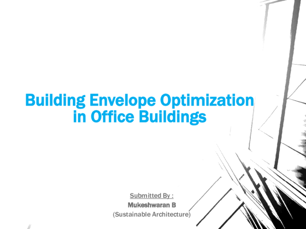 Fresh Look at Pdf Building Envelope Optimization In Office Buildings