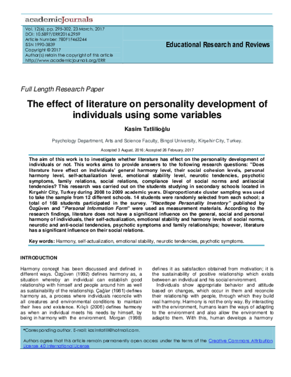 Research paper on personality development pdf image