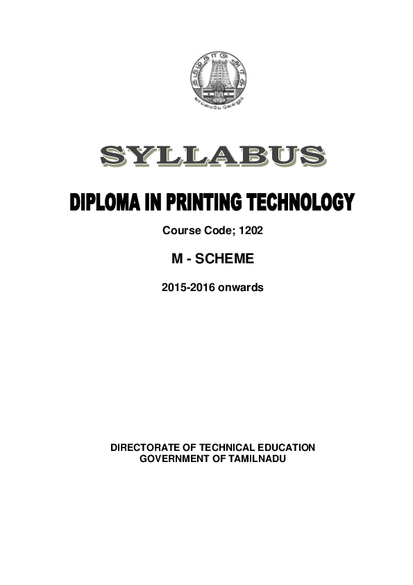 Pdf Course Code 1202 M Scheme 2015 2016 Onwards - 