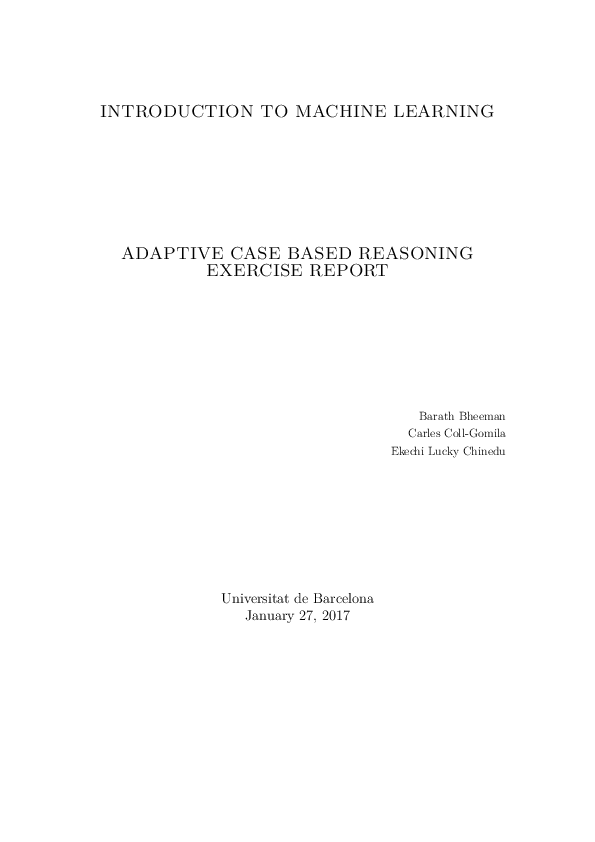 case based learning in machine learning